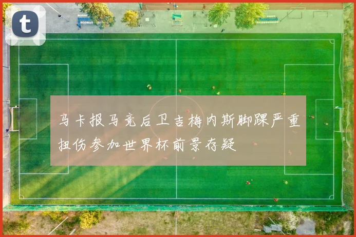 马卡报马竞后卫吉梅内斯脚踝严重扭伤参加世界杯前景存疑